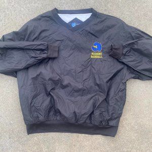 Embroidered Mudhens Baseball Pullover Crew